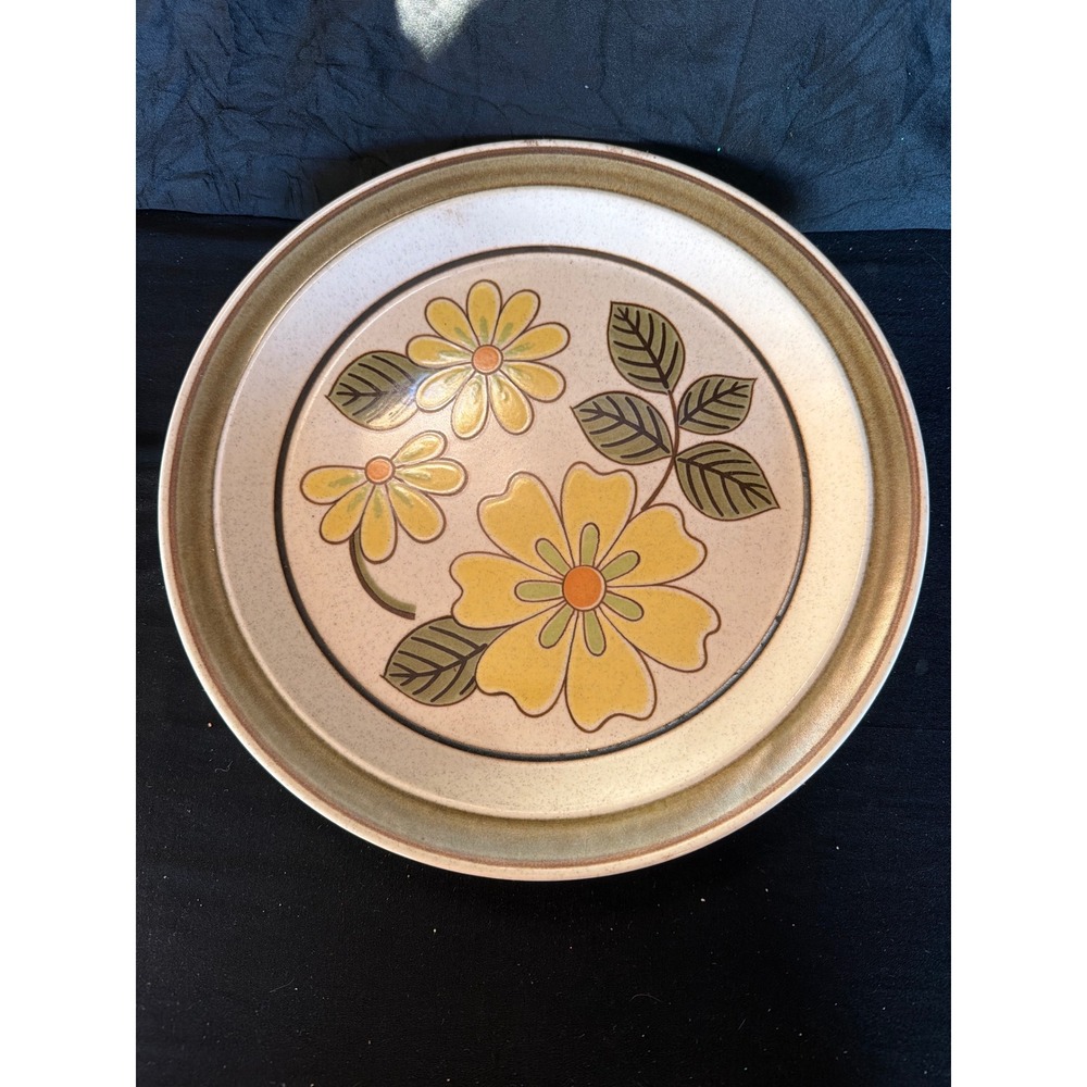 Vintage Mikasa Hallkraft Potterskraft Lazy Daisies P6030 Dinner Plate 10.75"